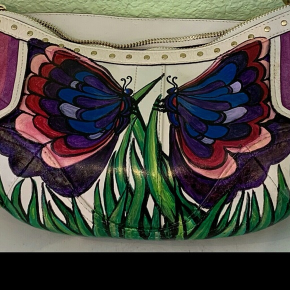 Vintage Coach hand painted original design purse - Picture 4 of 7